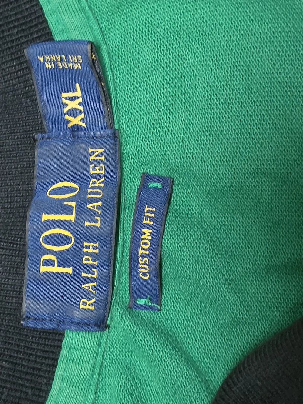 Ralph Lauren Green and Black Polo Shirt